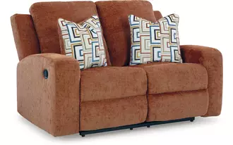 Ashley danum reclining loveseat in spice