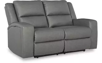 Ashley brixworth reclining loveseat in slate