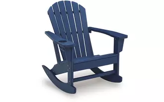 Ashley sundown shores rocking chair in blue