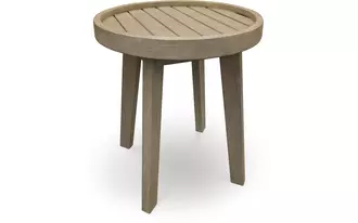 Ashley marina sun round end table in beige