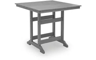 Ashley sanctuary beach square counter tbl w/umb opt in dark gray