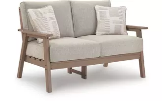 Ashley grover beach loveseat w/cushion in driftwood