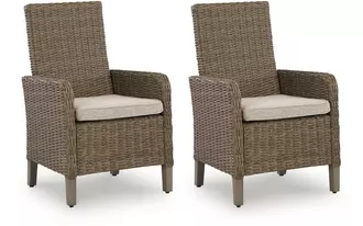 Ashley laguna heights arm chair with cushion (2/cn) in beige