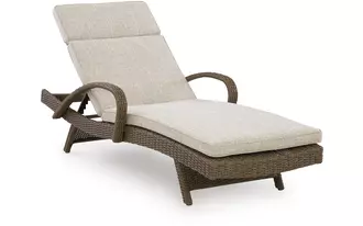 Ashley laguna heights chaise lounge with cushion in beige