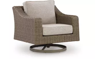 Ashley laguna heights swivel lounge w/ cushion in beige