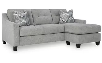 sofa chaise keenelynn nickel