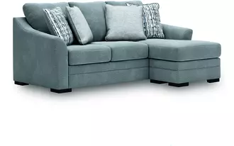 queen sofa chaise sleeper lealand heights steel
