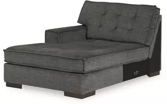 Ashley coulee point laf corner chaise in charcoal