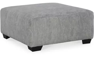 Ashley pembrey oversized accent ottoman in pewter