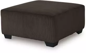 oversized accent ottoman kimlee chocolate