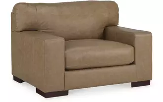 Ashley lombardia chair and a half in tumbleweed