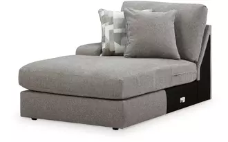 Ashley lindon laf corner chaise in smoke