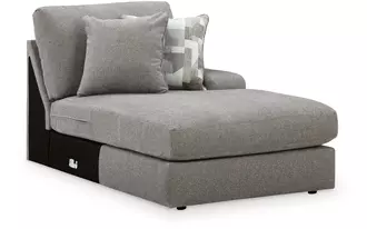 Ashley lindon raf corner chaise in smoke