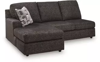 Ashley lentiz laf sofa chaise in onyx