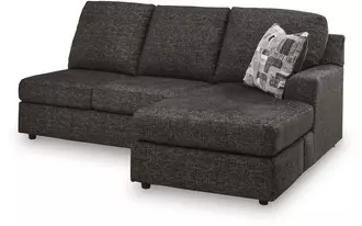 Ashley lentiz raf sofa chaise in onyx