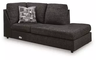 Ashley lentiz raf corner chaise in onyx