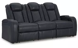 pwr rec sofa with adj headrest  