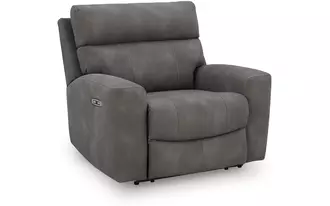 Ashley  pwr recliner/adj headrest in 