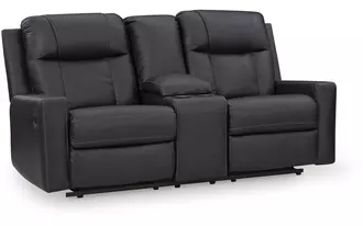 dbl rec loveseat w/console  