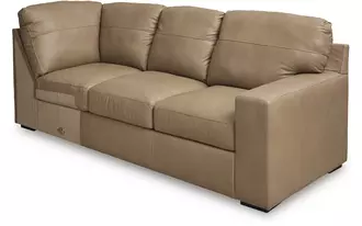 Ashley  raf sofa w/corner wedge in 