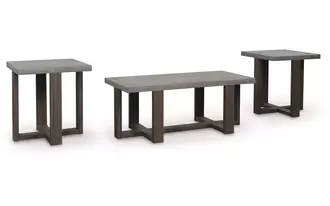 occasional table set (3/cn) dynnford gray/brown