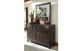 BEDROOM MIRROR CHANELLA DARK BROWN MASTER BEDROOM B582-36 B582-36 ASHLEY
