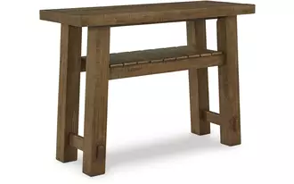 sofa table mackifeld warm brown