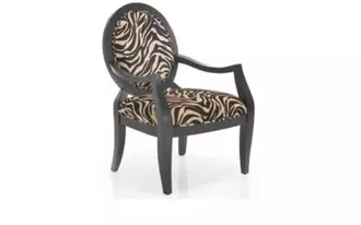 paris zebra arm chair  