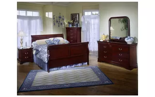 QUEEN SLEIGH HEADBOARD & FOOTBOARD C5933K-QSA-XXCH C5933K-QSA-XXCH LIFESTYLE