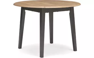 round drm drop leaf table gesthaven natural/brown