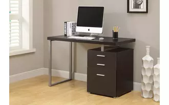 monarch specialties  computer desk - 48 l - espresso left or right facing in 