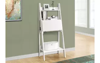 computer desk - 61 h - white ladder style  