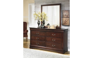 BEDROOM MIRROR Alisdair Reddish BrownB376-36 ASHLEY
