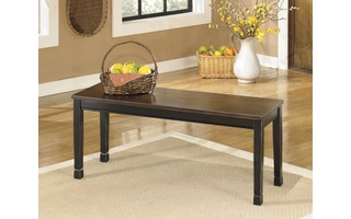 LARGE DINING ROOM BENCH Owingsville Black/BrownD580-00 ASHLEY