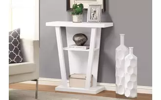 accent table - 32 l - white hall console  