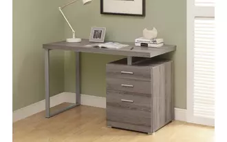 monarch specialties  computer desk - 48 l - dark taupe left or right facing in 