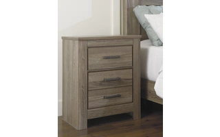 TWO DRAWER NIGHT STAND Zelen Warm GrayB248-92 ASHLEY