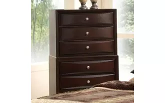 lifestyle  chest 5drw black in 