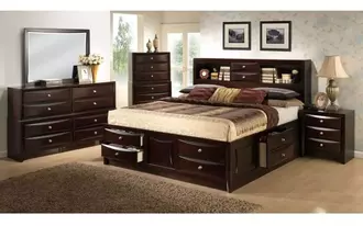 plasma chest 6 drawers black  
