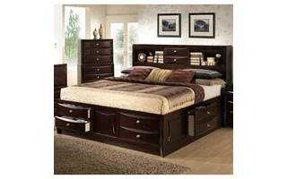 QUEEN STORAGE HDBD&FTBD W SLATS BLACK C0172A-QTB C0172A-QTB LIFESTYLE