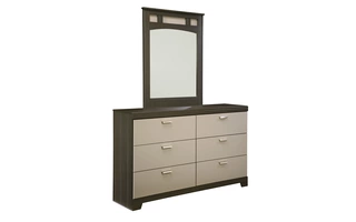 BEDROOM MIRROR WELLATOWN GRAY WELLATOWN B142-36 ASHLEY