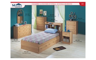 MAPLE WALL MIRROR 
 PG323 BD1503 BD1503 MONARCH SPECIALTIES