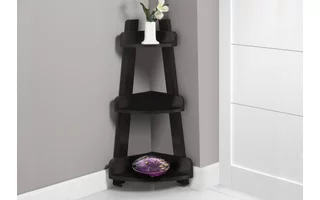 BATHROOM ACCENT - 34 H - ESPRESSO CORNER ETAGERE I3435 I3435 MONARCH SPECIALTIES