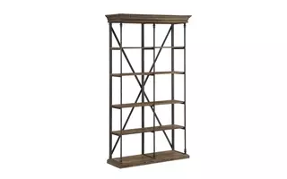 CORBIN DOUBLE BOOKCASE 61625 61625 COAST TO COAST ACCENTS