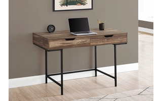 COMPUTER DESK - 48 L - BROWN RECLAIMED WOOD - BLACK METAL I7557 I7557 MONARCH SPECIALTIES
