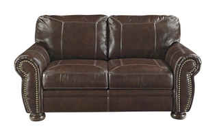 LOVESEAT/BANNER/COFFEE Leather Loveseat5040435 ASHLEY