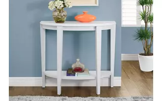 accent table - 36 l - white hall console  