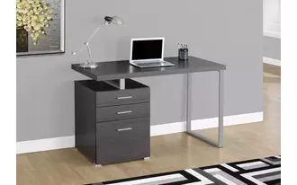 monarch specialties  computer desk - 48 l - grey left or right facing in 
