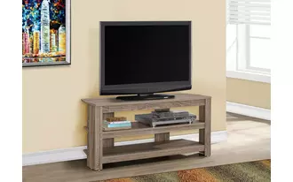 tv stand - 42 l - dark taupe corner  