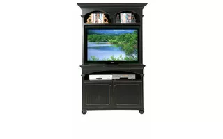 ENTERTAINMENT HUTCH WITH 42 OPENING, (HUTCH OPENING 42 X 29 3 4), CROWN MOLDING, ROPE MOLDING, BEAD BOARD DETAILING*GLASS*NG*FINSISH*BK, CC, CO, CM, CR, EC, GO, HG, IV, SW, UN, WH 11541 11541 EAGLE